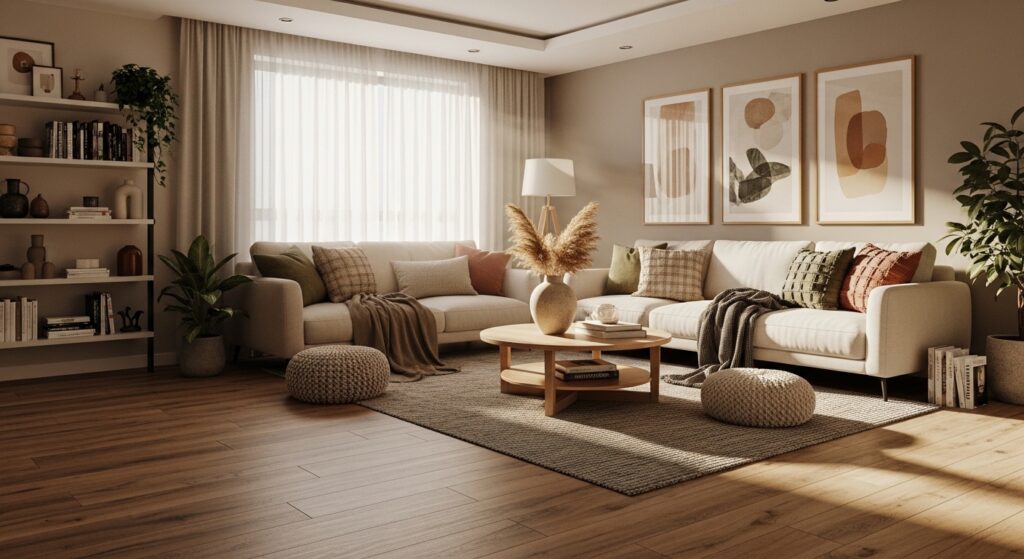 Stylish SPC Flooring Installation in Mirdif Residential Projects, Dubai