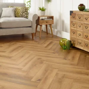 Galaxy Oak Herringbone SPC Flooring Dubai