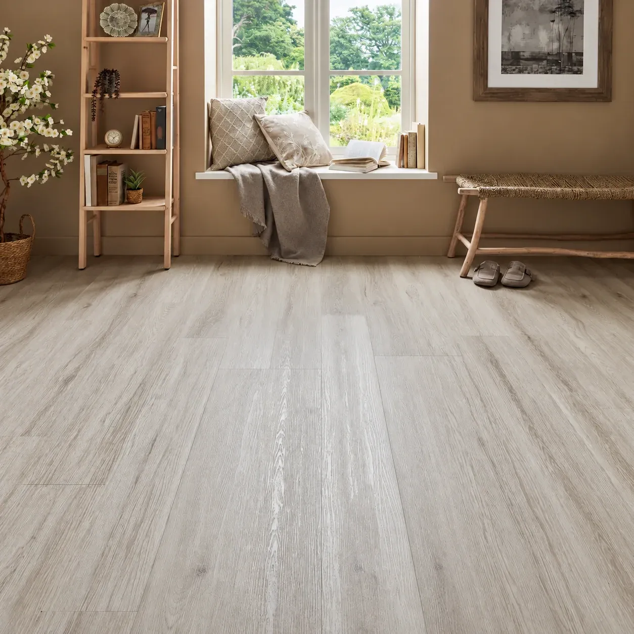 Soft Grey Oak SPC Flooring In Dubai