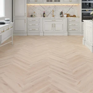 Waterproof Elmhurst Oak 8mm Herringbone LVT Rigid Core SPC
